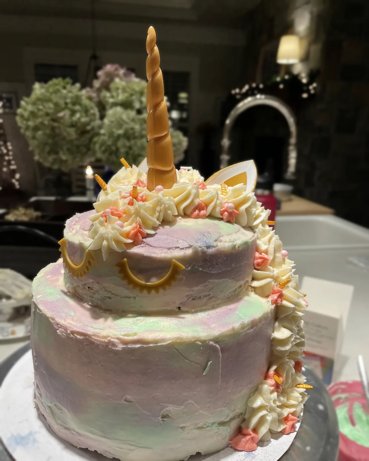 Unicorn themed cake